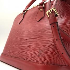 Louis Vuitton-Louis Vuitton Alma PM Handbag-Red