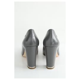 Chanel-Leather heels-Grey