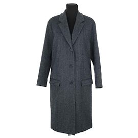 Lacoste Navy Wool Coat Navy blue