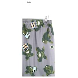 Golden Goose-Silk skirt-Grey