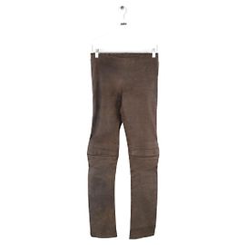 Stouls Braune Wildleder gerade Hose Braun