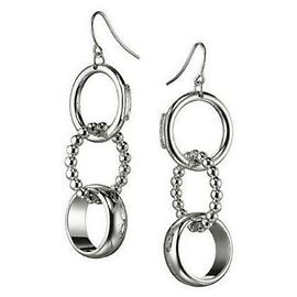 DOLCE & GABBANA "Triplet" DJ0658 Ohrringe aus Silberstahl mit drei Ringen Silber