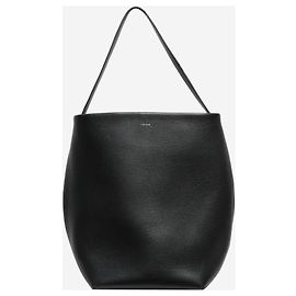 The row Große Ledertasche Black Park Schwarz