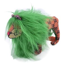 Gucci-Multicolor GG Monogram Canvas Decorative Stuffed Lion-Multiple colors