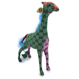 Gucci-Multicolor GG Monogram Canvas Decorative Stuffed Giraffe-Multiple colors