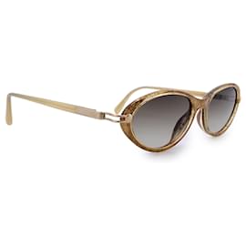 Dior-Vintage Yellow Vintage Sunglasses 2889 54/17 130mm-Golden