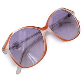Yves Saint Laurent-Vintage Orange Sunglasses DIANE 54/16 140mm-Brown