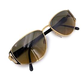 Gianni Versace-Vintage Gold Brown Unisex Sunglasses V49 56/16-Brown