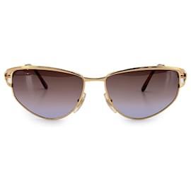 Gianni Versace-Vintage Gold Unisex Sunglasses V 95 58/16 135mm-Golden