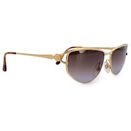 Gianni Versace-Vintage Gold Unisex Sunglasses V 95 58/16 135mm-Golden