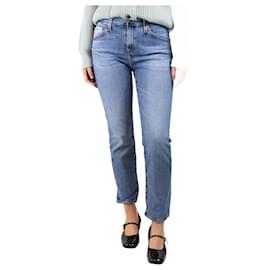Balenciaga-Blue mid-wash ex-boyfriend jeans - size UK 8-Blue
