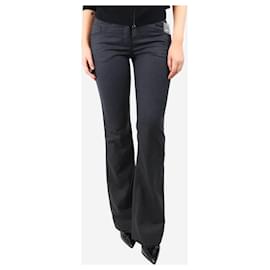 Prada-Dark grey wool trousers - size UK 10-Grey