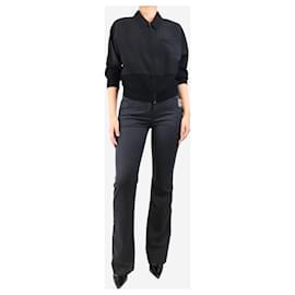 Prada-Dark grey wool trousers - size UK 10-Grey
