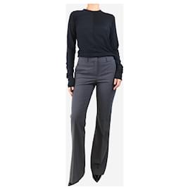 Theory-Dark grey straight-leg trousers - size UK 10-Other
