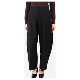 Autre Marque-Black wide-leg trousers - size UK 10-Black