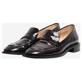 Stuart Weitzman-Black patent loafers - size EU 41.5-Black