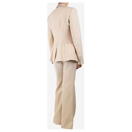 Gabriela Hearst-Neutral two-piece suit set - size UK 10-Other