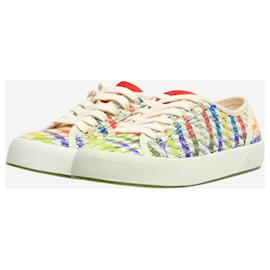Carolina Herrera-Multicolour canvas Bamba sneakers - size EU 37-Multiple colors