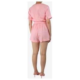 Jonathan Simkhai-Pink belted playsuit - size S-Pink