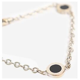 Bulgari-Silver Elements Onyx braclet in 18k white gold-Other
