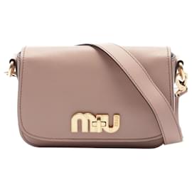 Miu Miu-Blush leather shoulder bag-Other