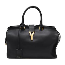 Yves Saint Laurent-Yves Saint Laurent Y-Line Cabas Classic Handbag-Black