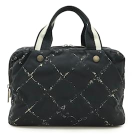 Chanel-Chanel Old Travel Line Handbag-Black,Red