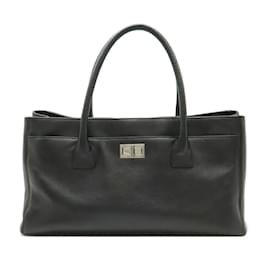 Chanel-Chanel 2.55 Executive Line Tote Bag-Black