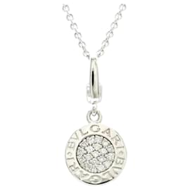 Bulgari-Bvlgari Bvlgari White Gold Diamond Pendant Necklace-Other