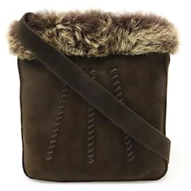 Hermès-Hermes Sac Toudou Shoulder Bag Pochette-Dark brown