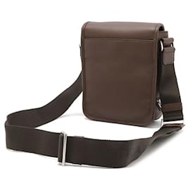 Prada-Prada Brown Leather Shoulder Bag Pochette-Brown