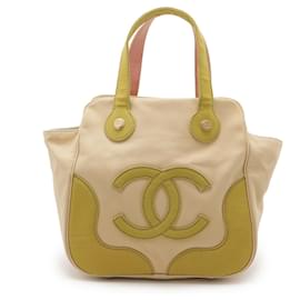 Chanel-Chanel Marshmallow Tote Bag-Pink,Beige,Green