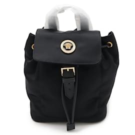 Versace-Versace Medusa Mini Backpack-Black