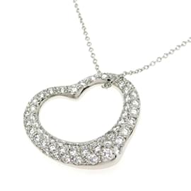 Tiffany & Co-Tiffany Diamond Heart Women's Necklace in Platinum-Other