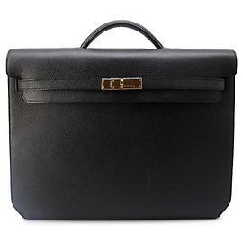 Hermès Sac à main Hermes Kelly Depeche 36 Noir