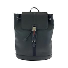 Gucci-Mochila média de couro preto Gucci-Preto