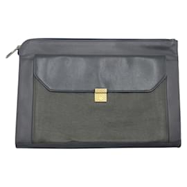 Bottega Veneta-Bottega Veneta Leather Clutch Bag-Black,Khaki,Navy blue
