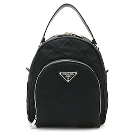 Prada-Prada Quilted Mini Backpack-Black