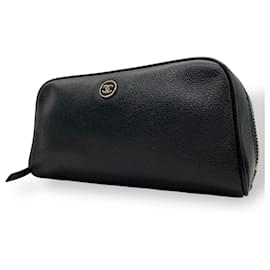 Chanel-Chanel Coco Button Pouch-Black