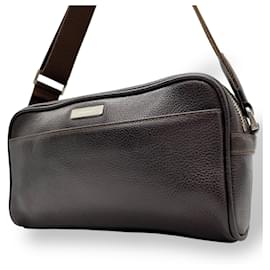 Burberry-Burberry Brown Leather Shoulder Bag-Brown