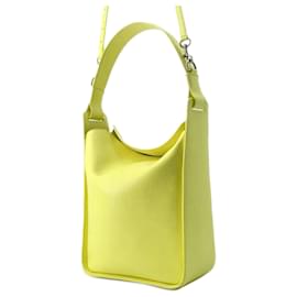 Balenciaga-Balenciaga Yellow Small Pebbled Calfskin Tool 2.0 North South Tote-Other,Yellow