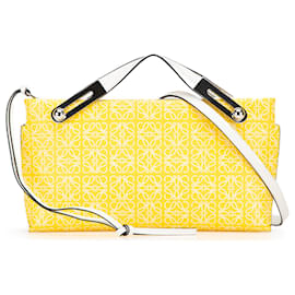 Loewe-LOEWE Yellow Small Repeat Anagram Leather Missy Satchel-Other