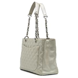 Chanel-Chanel Gold Caviar Grand Shopping Tote-Golden