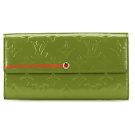 Louis Vuitton-Louis Vuitton Red Monogram Vernis Sarah Long Wallet-Red