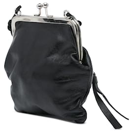 Miu Miu-Miu Miu Black Leather Kiss Lock Frame Crossbody-Black