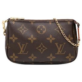 Louis Vuitton-Louis Vuitton Brown Monogram Mini Pochette Accessoires-Brown