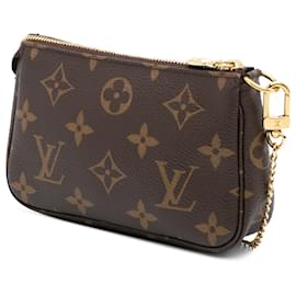 Louis Vuitton-Louis Vuitton Brown Monogram Mini Pochette Accessoires-Brown