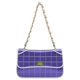 Chanel-Chanel Blue Reissue Square Quilt Satin Flap-Blue,Other