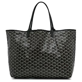 Goyard-Goyard Black Goyardine Saint Louis GM-Black