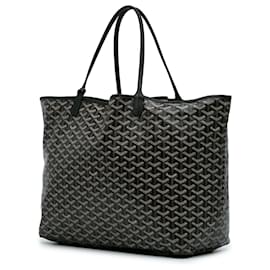 Goyard-Goyard Black Goyardine Saint Louis GM-Black